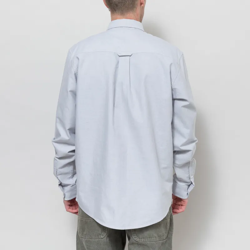 Carhartt WIP Long Sleeve C Logo Shirt Shady Grey White-2