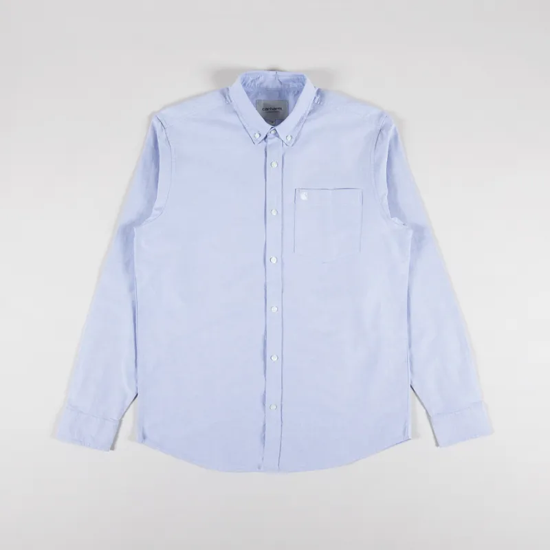 Carhartt WIP Long Sleeve C Logo Shirt Bleach White