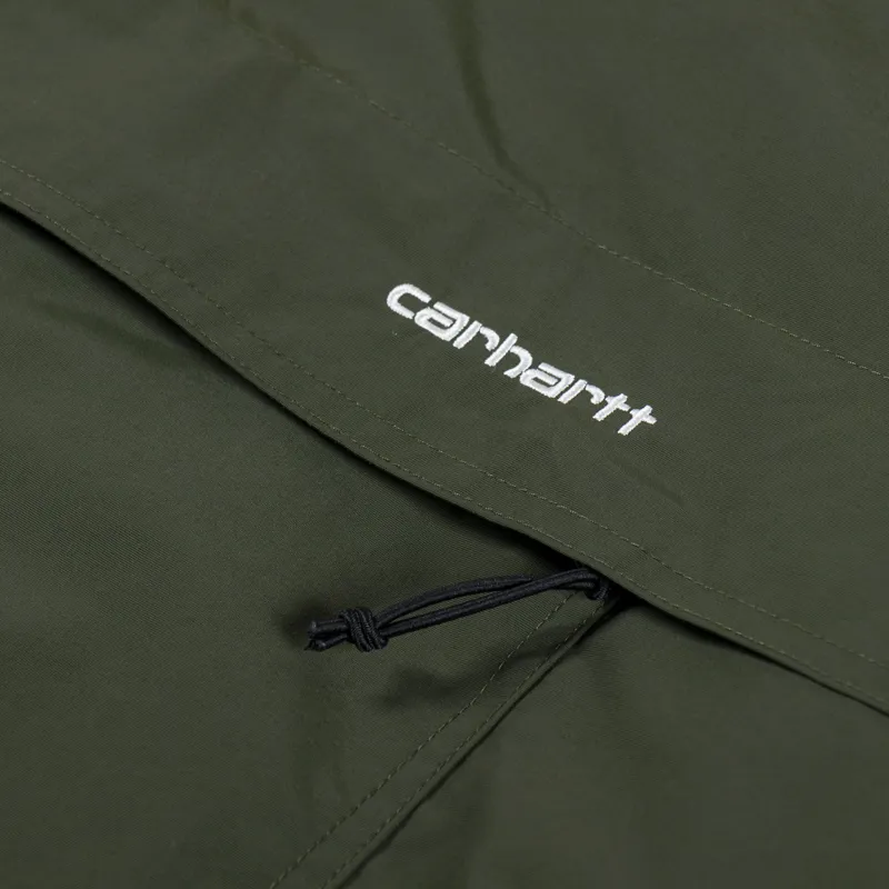 Carhartt WIP Windbreaker Pullover Office Green White-5