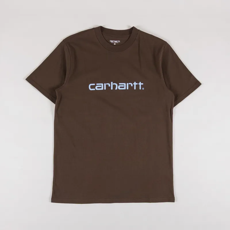 Carhartt WIP Script T Shirt Liberica Air Sky