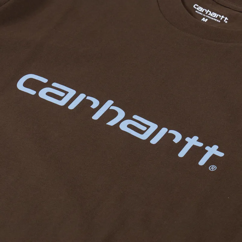 Carhartt WIP Script T Shirt Liberica Air Sky-2