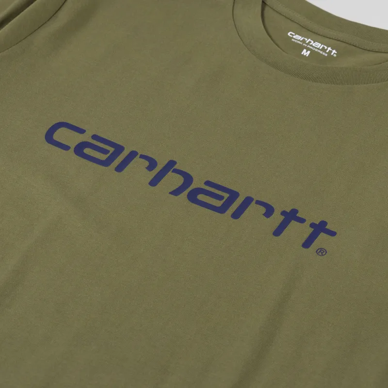 Carhartt WIP Script T Shirt Capulet Aura-2