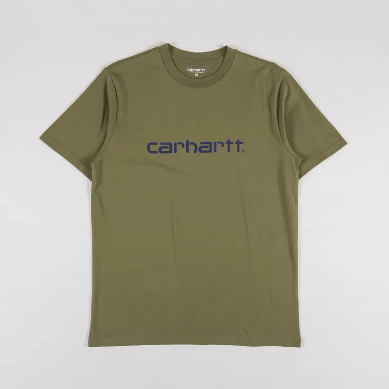 Carhartt WIP Script T Shirt Capulet Aura