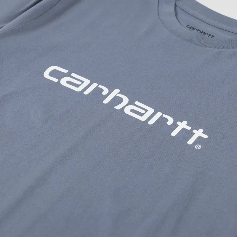 Carhartt WIP Script T Shirt Dove Grey Wax-2
