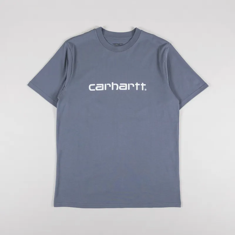 Carhartt WIP Script T Shirt Dove Grey Wax