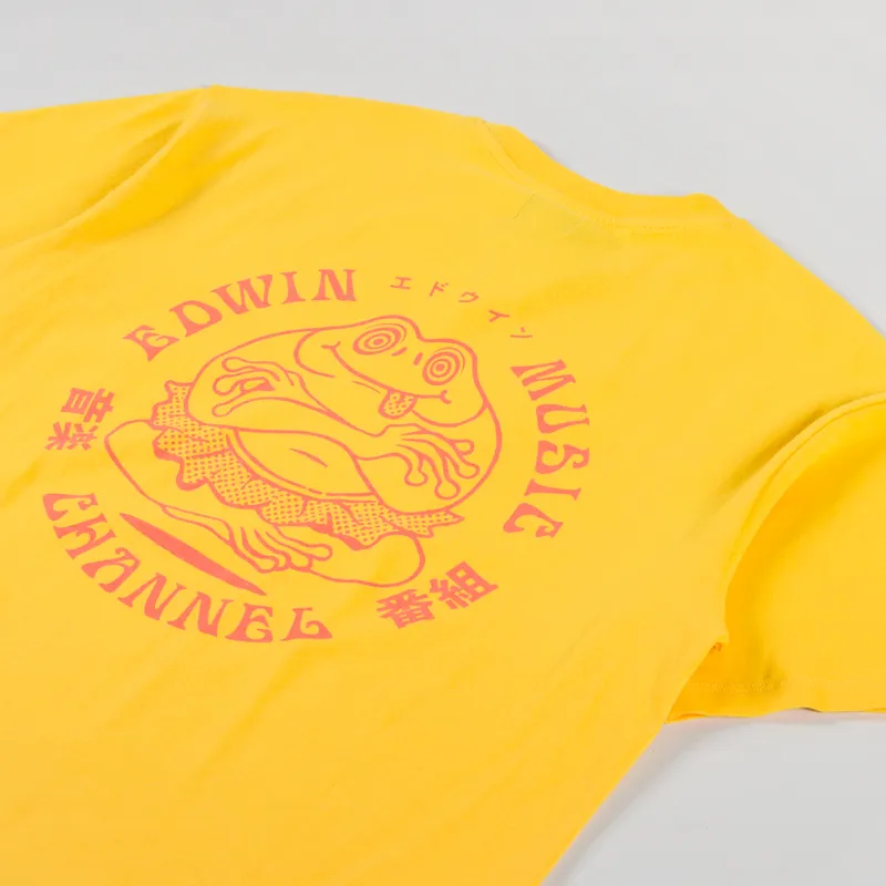 Edwin Music Channel T Shirt Lemon Chrome-2