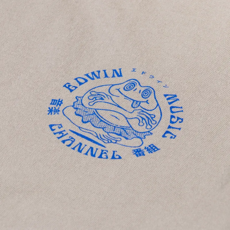 Edwin Music Channel T Shirt Aluminum-5