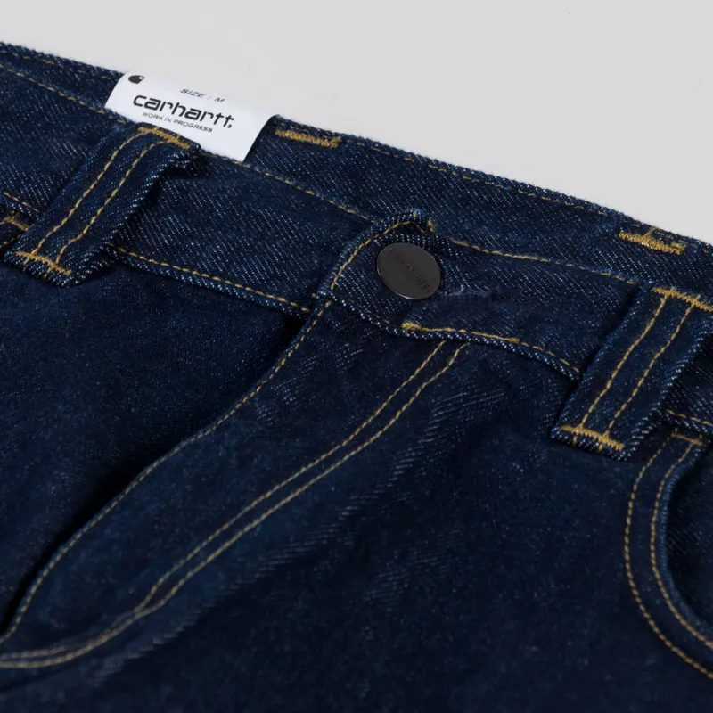 Carhartt WIP Brandon Pant Blue Rinsed Smith Denim-9