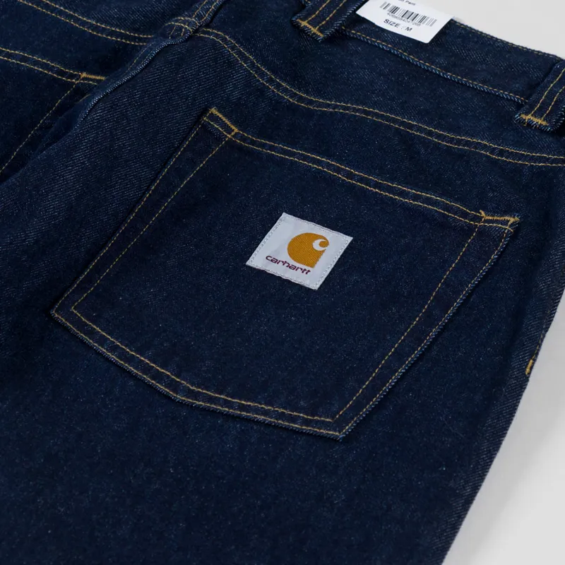 Carhartt WIP Brandon Pant Blue Rinsed Smith Denim-7