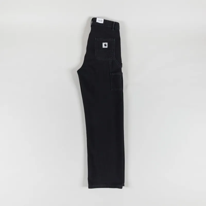 Carhartt WIP Womens Pierce Pant Straight Black Stone Washed-2