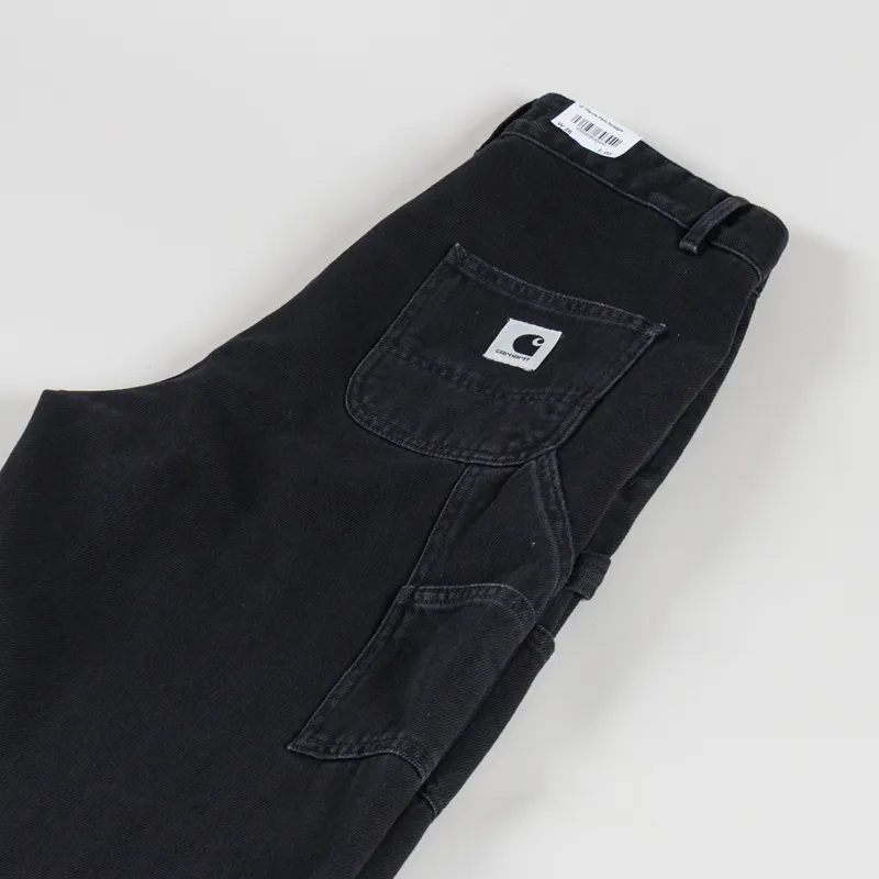 Carhartt WIP Womens Pierce Pant Straight Black Stone Washed-5