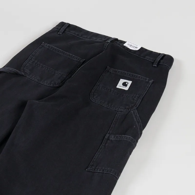 Carhartt WIP Womens Pierce Pant Straight Black Stone Washed-3