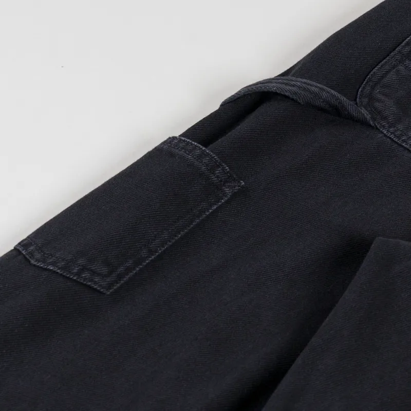 Carhartt WIP Womens Pierce Pant Straight Black Stone Washed-10