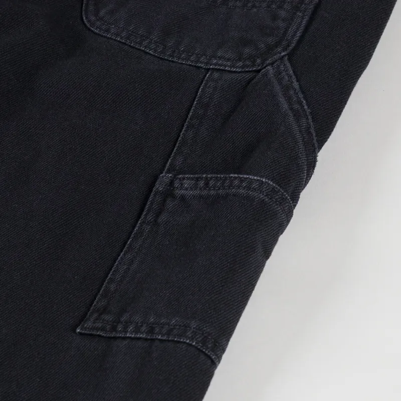 Carhartt WIP Womens Pierce Pant Straight Black Stone Washed-11