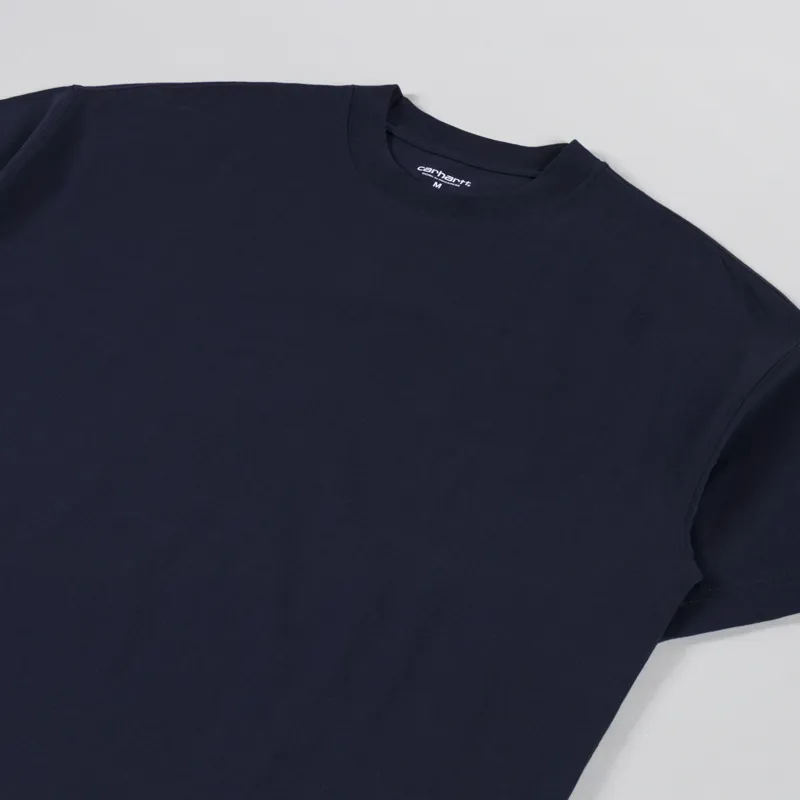 Carhartt WIP Link Script T Shirt Dark Navy White-1