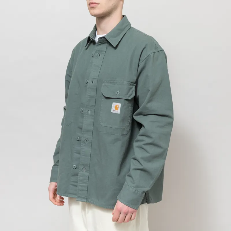 Carhartt WIP Reno Shirt Jac Velvet Green-1