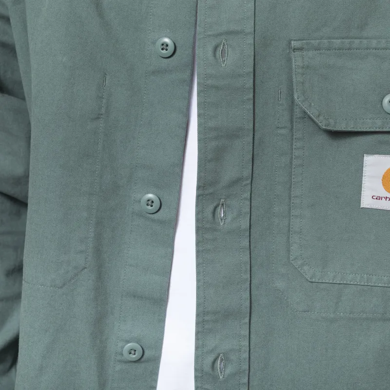 Carhartt WIP Reno Shirt Jac Velvet Green-6