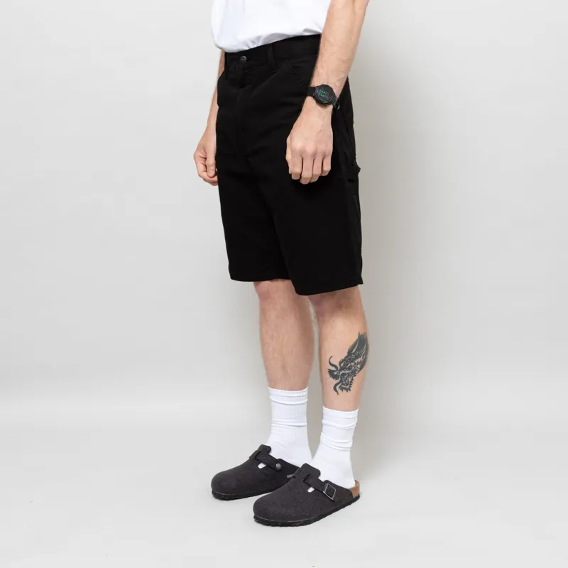 Carhartt WIP Single Knee Shorts Black-1