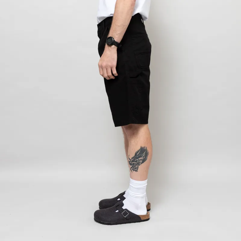 Carhartt WIP Single Knee Shorts Black-2
