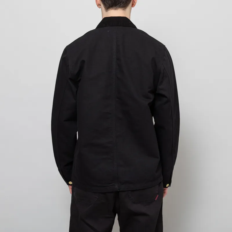 Carhartt WIP Michigan Summer Coat Black Rinsed-3