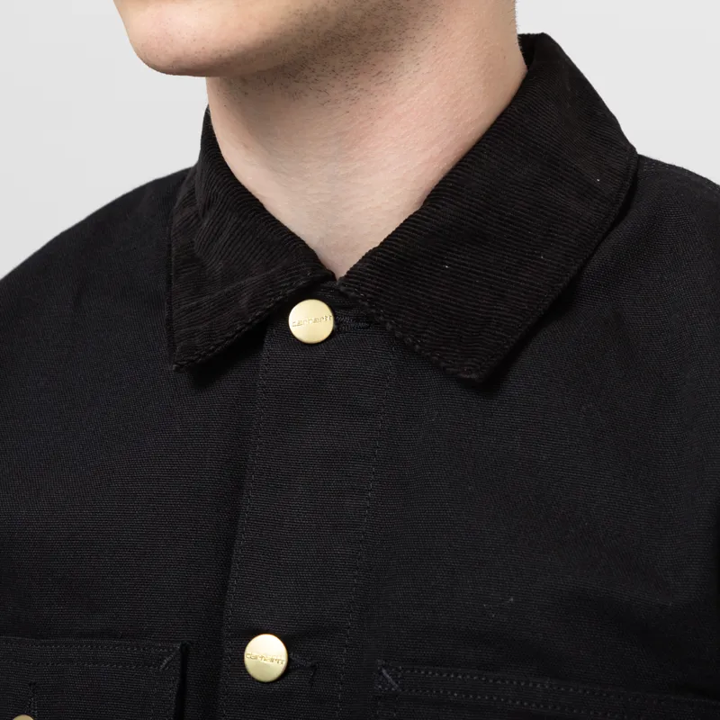 Carhartt WIP Michigan Summer Coat Black Rinsed-5