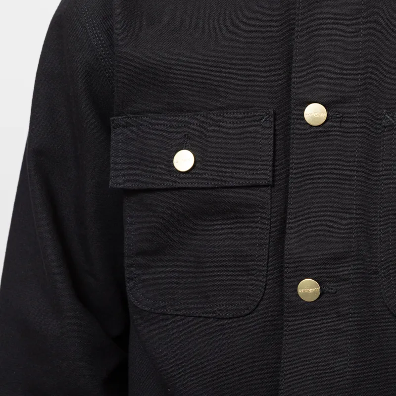 Carhartt WIP Michigan Summer Coat Black Rinsed-8