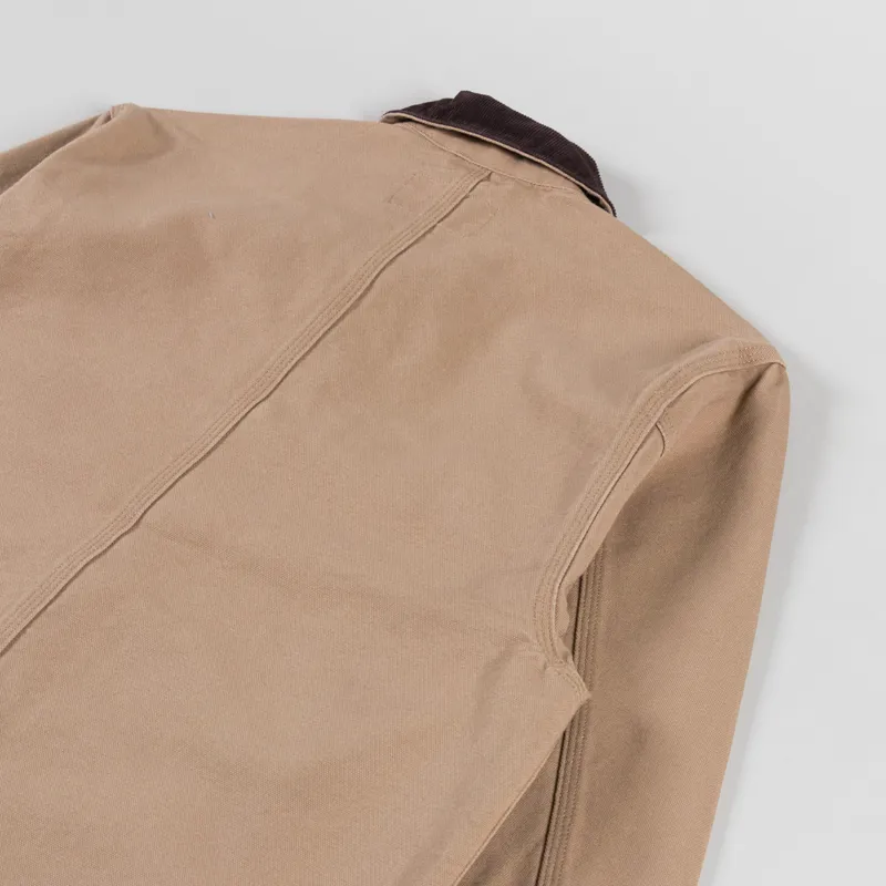 Carhartt WIP Michigan Coat Dusty H Brown Tobacco Rinsed-5