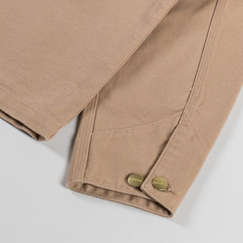 Carhartt WIP Michigan Coat Dusty H Brown Tobacco Rinsed-12
