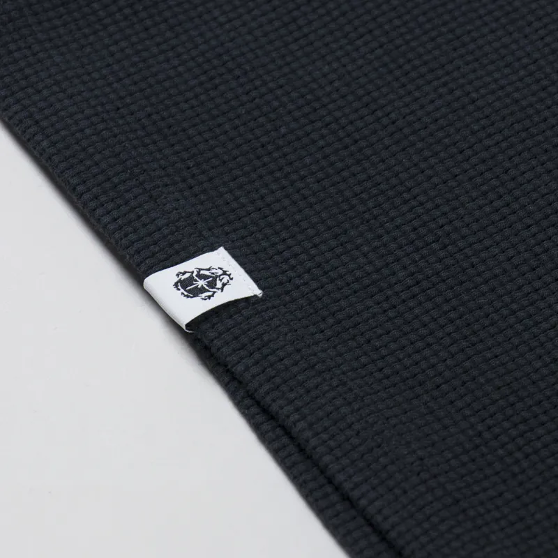 Edwin Waffle Dizzy Long Sleeve T Shirt Black-4