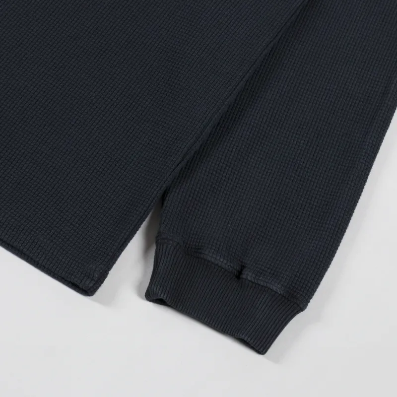 Edwin Waffle Dizzy Long Sleeve T Shirt Black-6