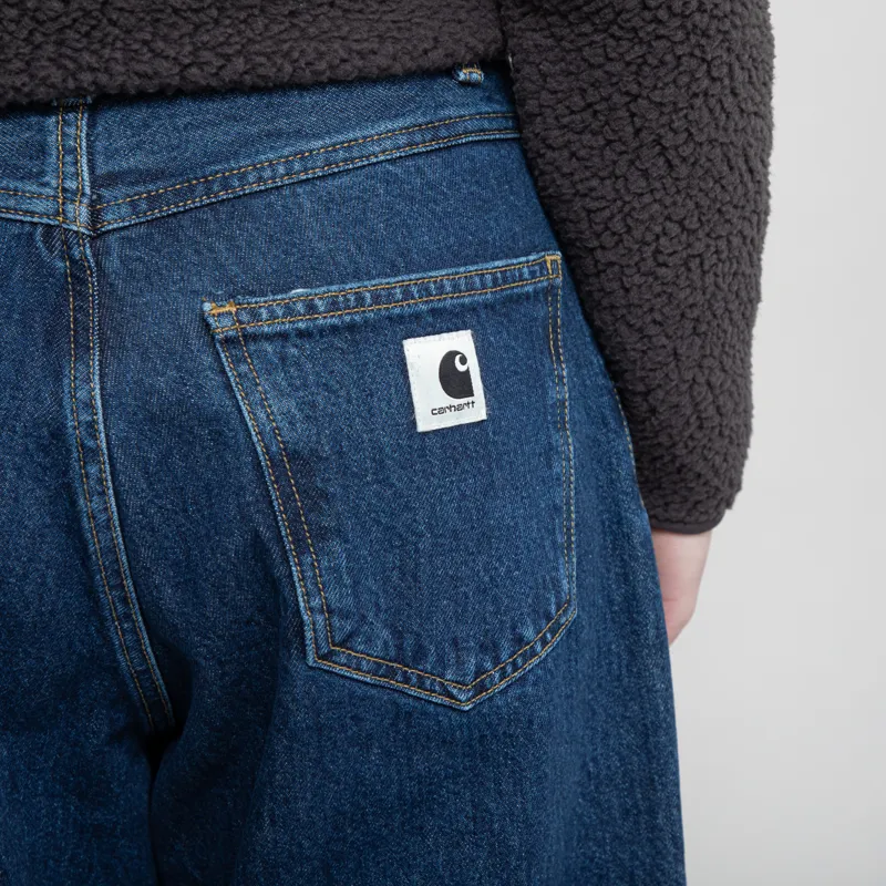 Carhartt WIP Womens Brandon Pant Smith Denim Blue Stone Washed-9