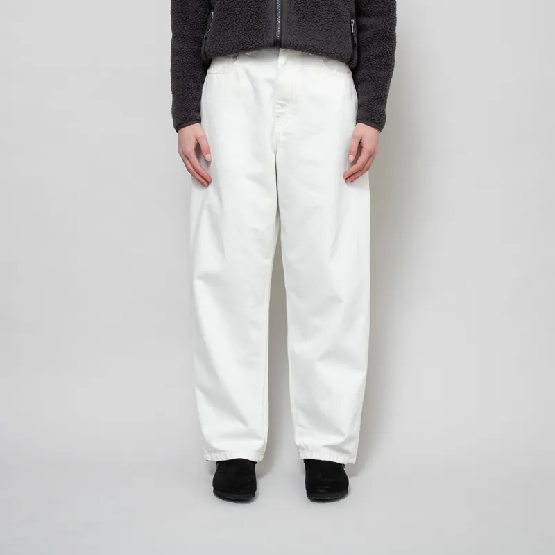 Carhartt WIP Womens Brandon Pant White Rinsed Smith Denim