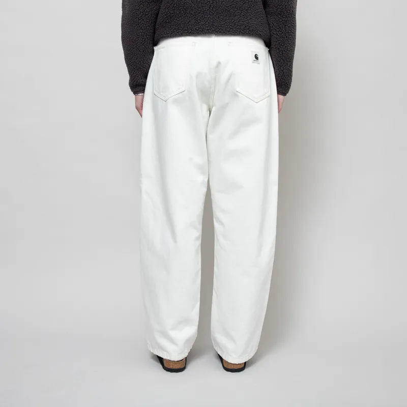 Carhartt WIP Womens Brandon Pant White Rinsed Smith Denim-3