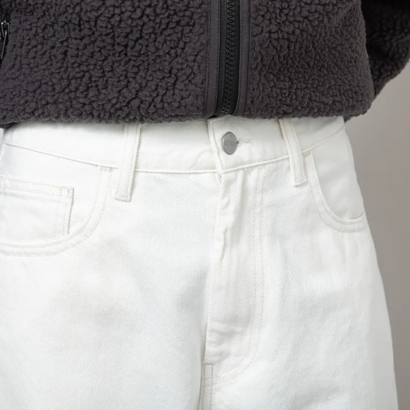 Carhartt WIP Womens Brandon Pant White Rinsed Smith Denim-5