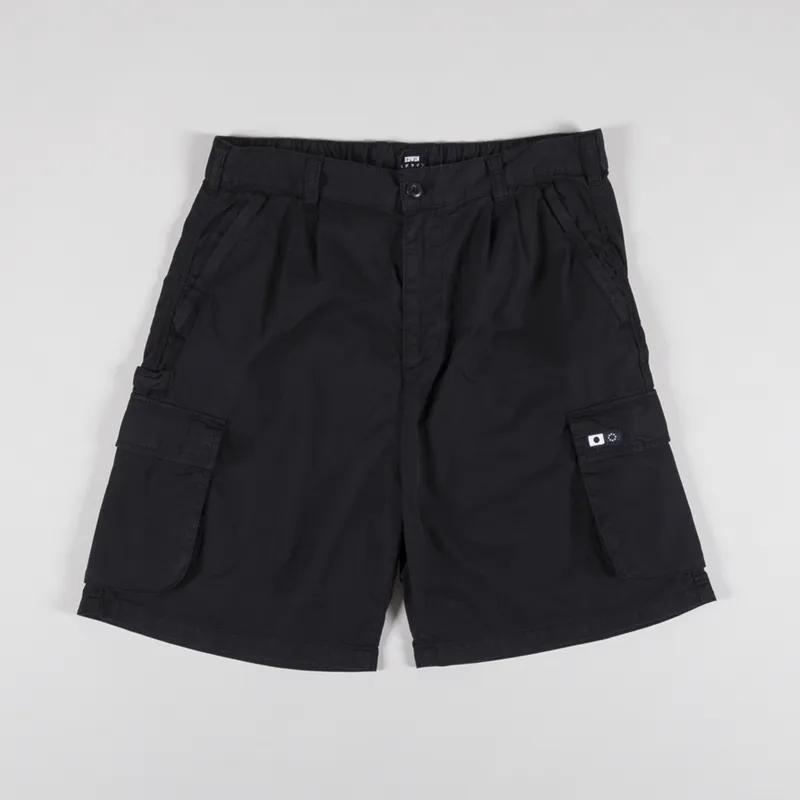 Edwin Japan Mens Ringe Cargo Summer Shorts Black