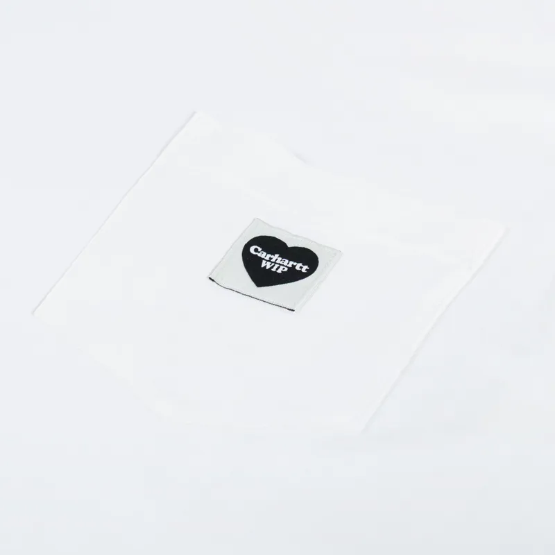 Carhartt WIP Pocket Heart T Shirt White-2