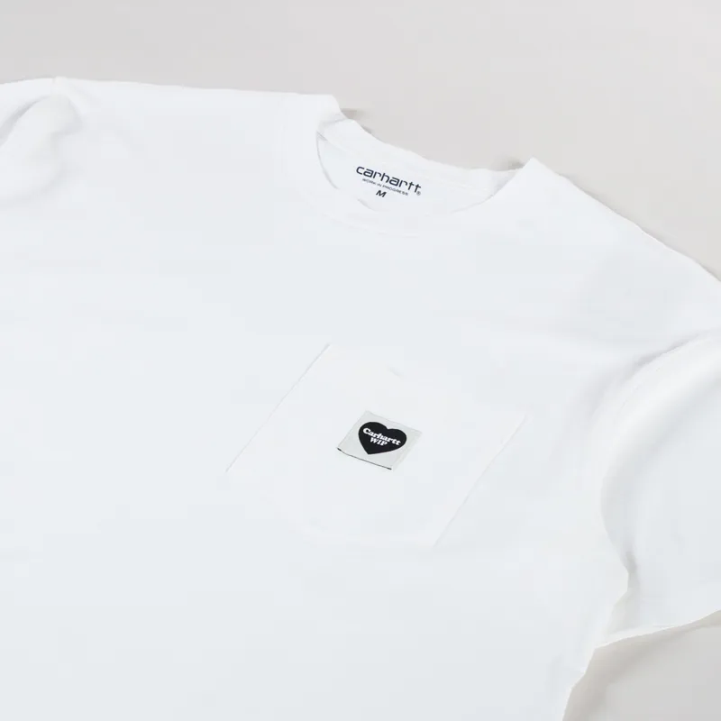 Carhartt WIP Pocket Heart T Shirt White-1
