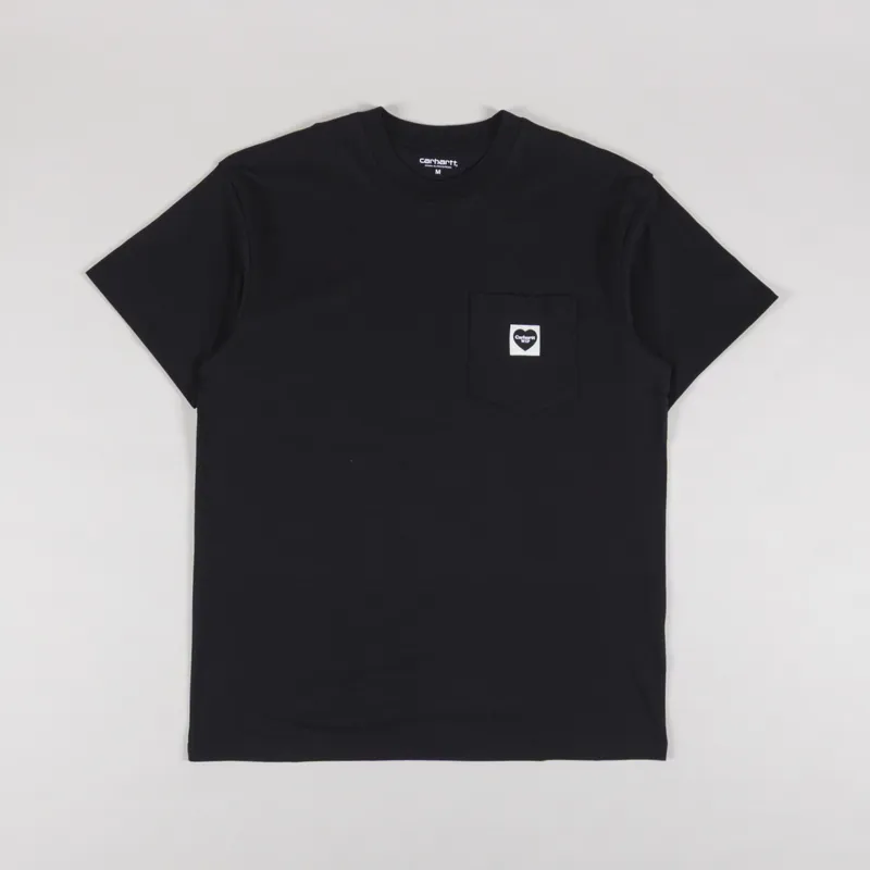 Carhartt WIP Pocket Heart T Shirt Black