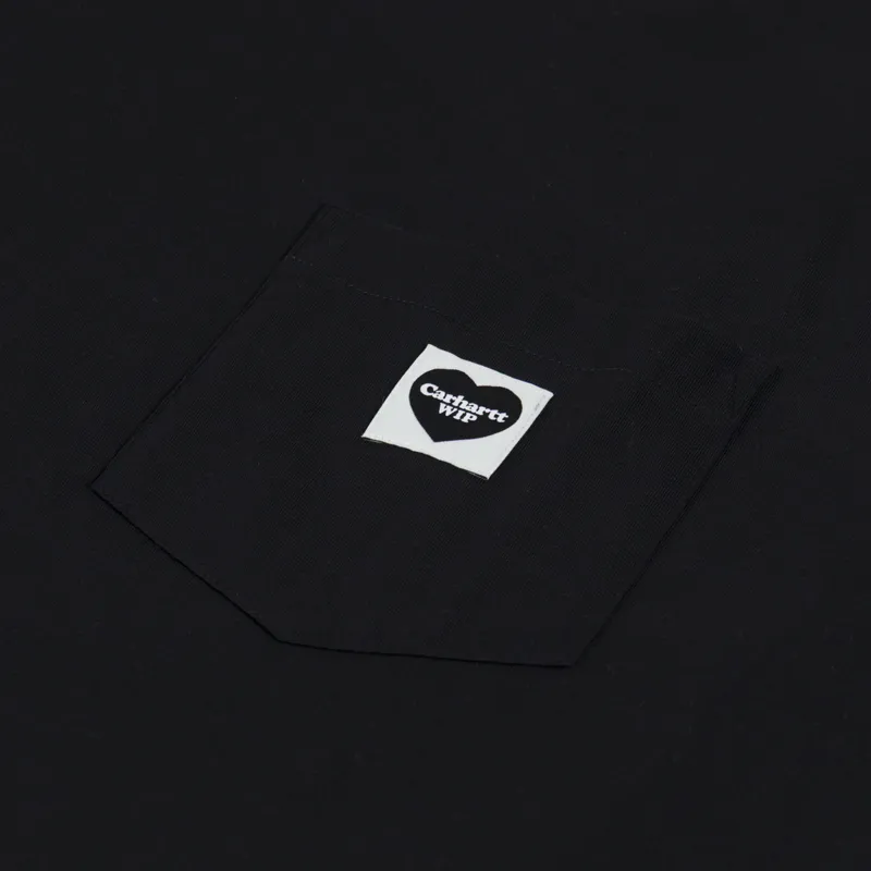 Carhartt WIP Pocket Heart T Shirt Black-2