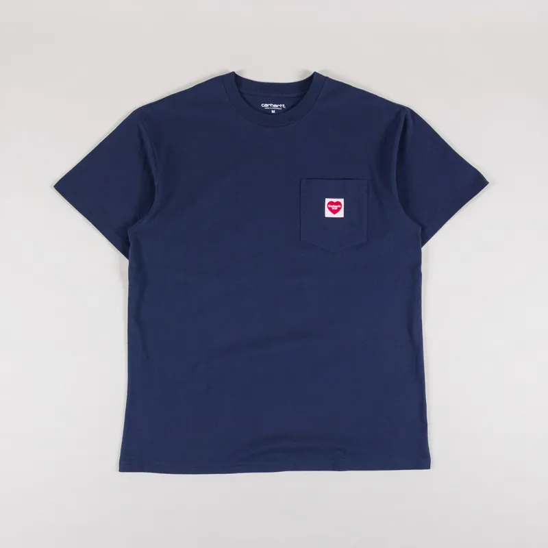 Carhartt WIP Pocket Heart T Shirt Blue