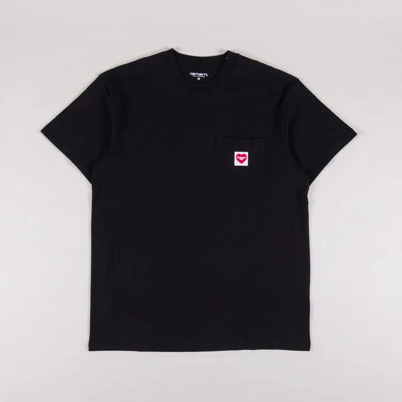 Carhartt WIP Pocket Heart T Shirt Black