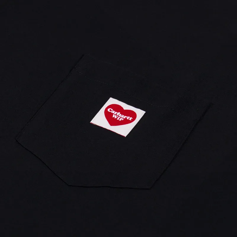 Carhartt WIP Pocket Heart T Shirt Black-2