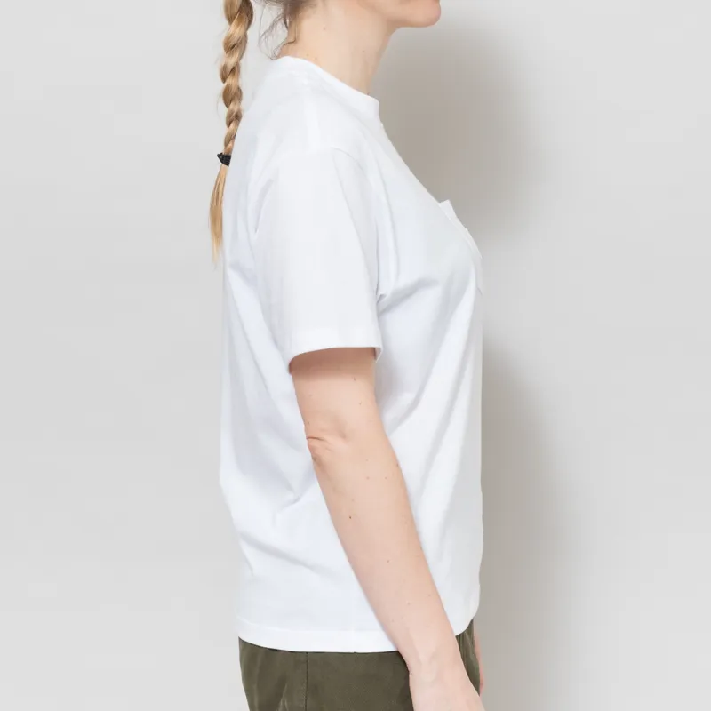 Carhartt WIP Womens Pocket Heart T Shirt White Red-4