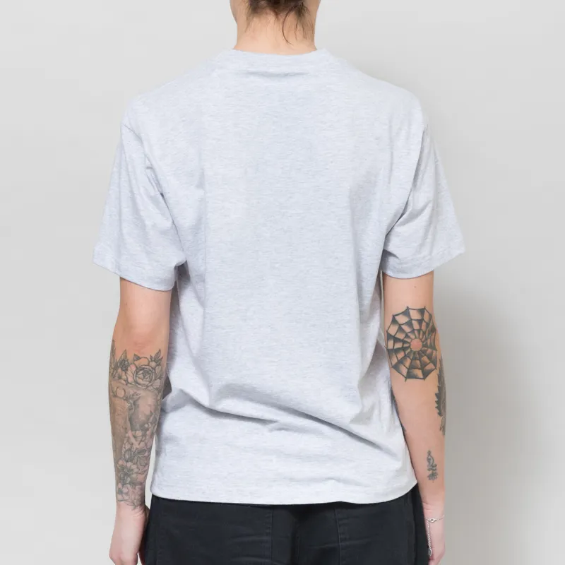 Carhartt WIP Womens Pocket Heart T Shirt Ash Heather Red-3