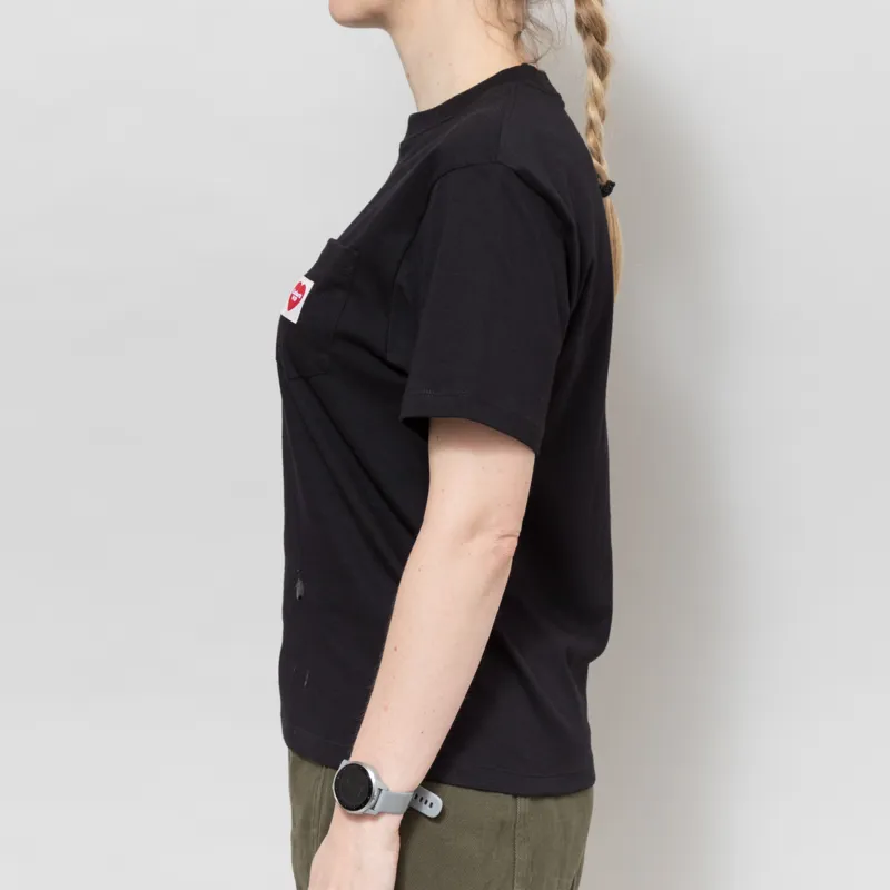 Carhartt WIP Womens Pocket Heart T Shirt Ash Heather Red-2