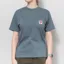 Carhartt WIP Womens Pocket Heart T Shirt Cozy Blue Red