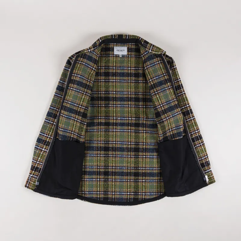 Carhartt WIP Mens Stroy Shirt Jacket Overshirt Check Black