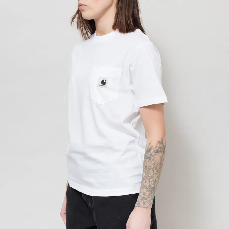 Carhartt WIP Womens Pocket T Shirt White-1