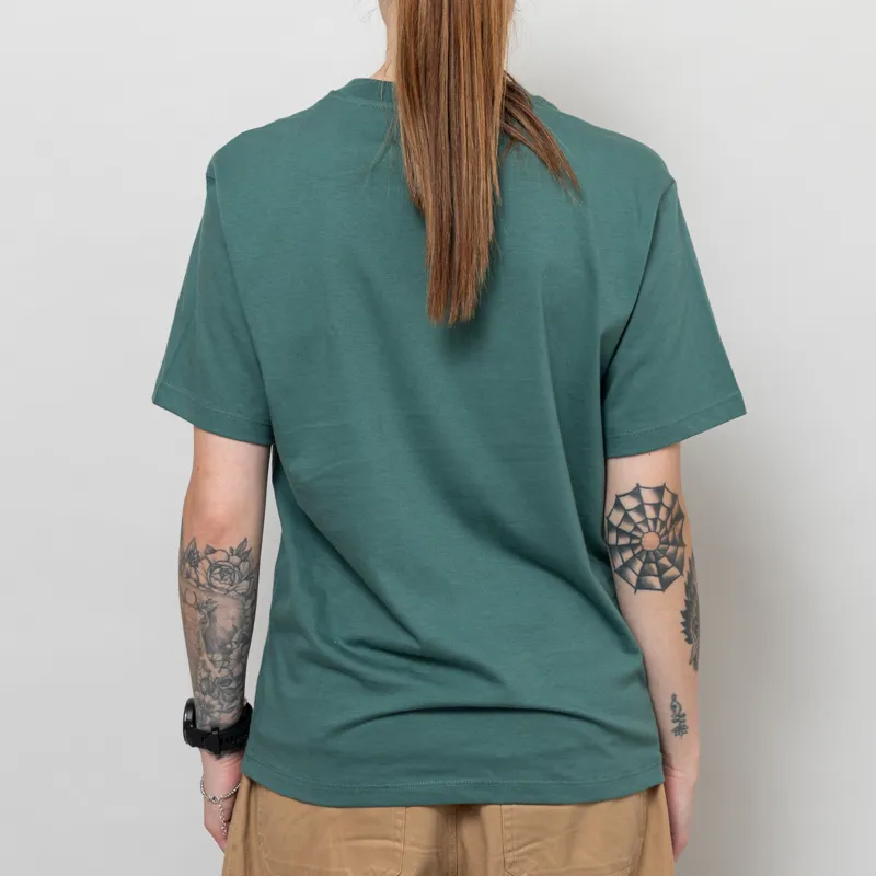 Carhartt WIP Womens Pocket T Shirt Silver Pine-3