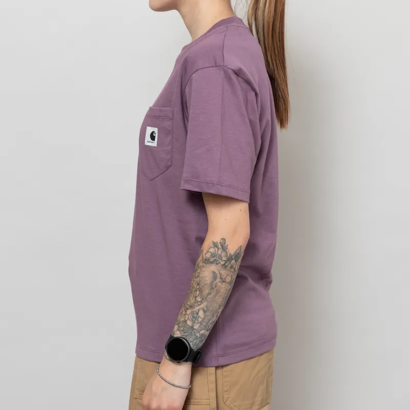 Carhartt WIP Womens Pocket T Shirt Phlox-2